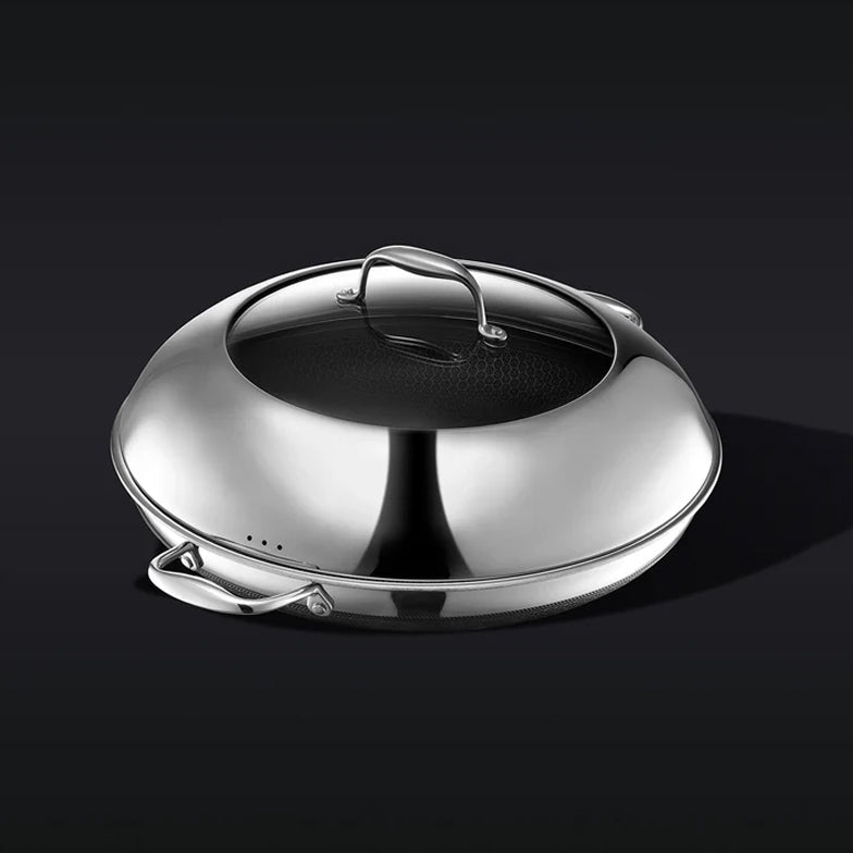 35cm HexClad Hybrid Pan with Lid