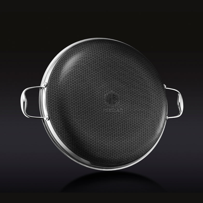 35cm HexClad Hybrid Pan with Lid
