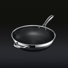 7 PC HexClad Hybrid Cookware Set w/ Lids & Wok