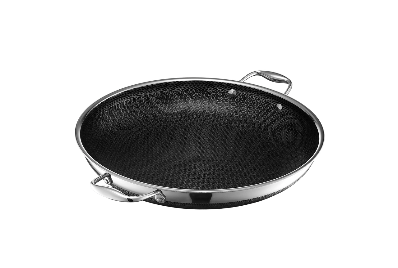 35cm HexClad Hybrid Pan with Lid