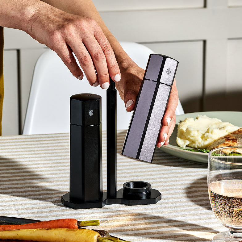 HexMill Tabletop Salt & Pepper Grinder Set