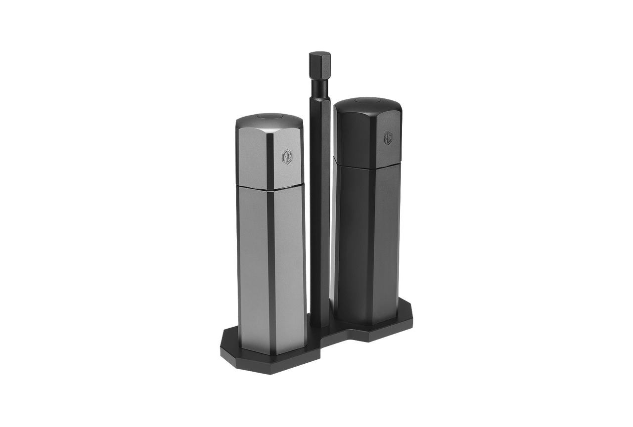 HexMill Tabletop Salt & Pepper Grinder Set