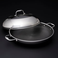 35cm HexClad Hybrid Pan with Lid
